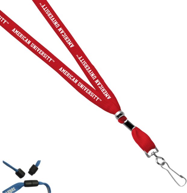 American University 3/8'' Breakaway Lanyard