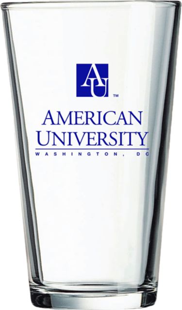 American University 16 oz. Glass