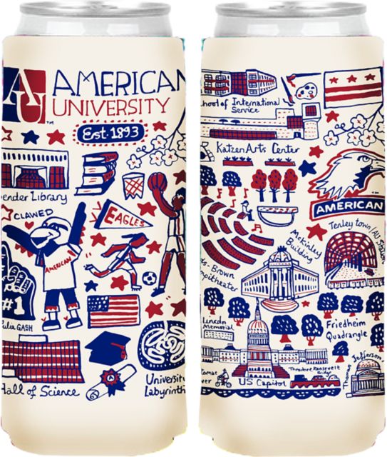American University Slim Can Coozie