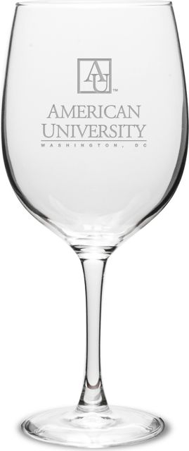 American University 19 oz. Wine Glass