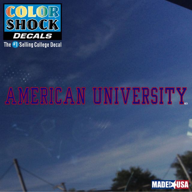 American University Strip Decal