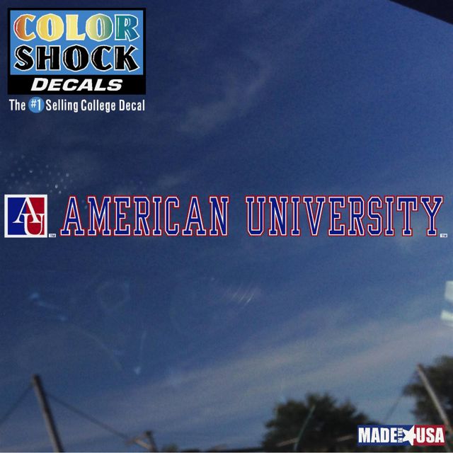 American University Strip Decal