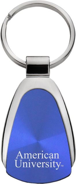American University Teardrop Keychain