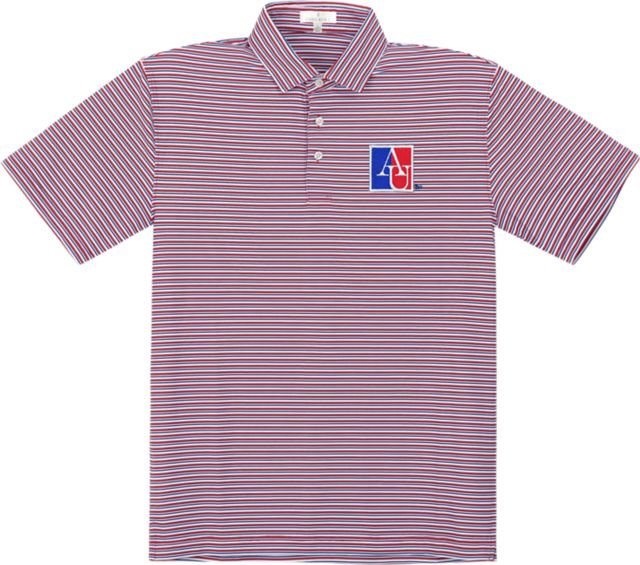 American University Performance Stripe Polo