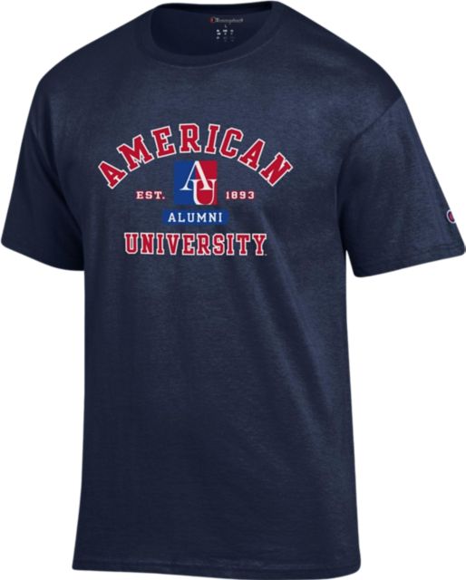 【oan】University Washing Short Sleeve T-Shirt American University Alumni Eagles Short Sleeve T-Shirt