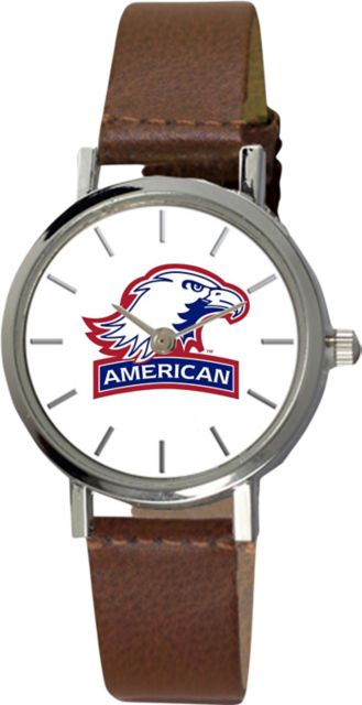 American University 28 mm Ladies Leather Watch