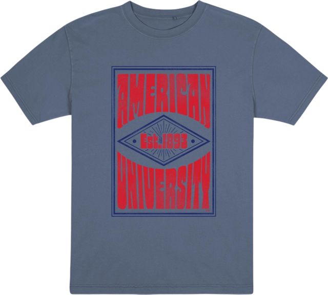 American University Garment Dye Short Sleeve T-Shirt - ONLINE ONLY