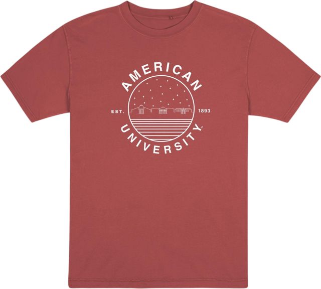 American University Garment Dye Short Sleeve T-Shirt - ONLINE ONLY