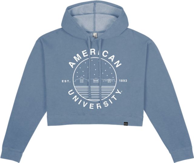 Men's Uscape Apparel Red American University Eagles Pigment Dyed Fleece  Sweatshirt