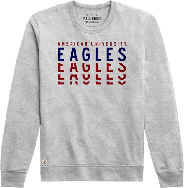 American University Eagles Women's Long Sleeve Tee | Fall Rush | Classic Oxford | Medium