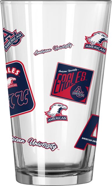 American University 16 oz. Pint Glass