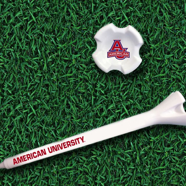 American University 8 Pack Golf Tees