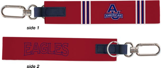 American University Eagles Carabiner Strap Keychain