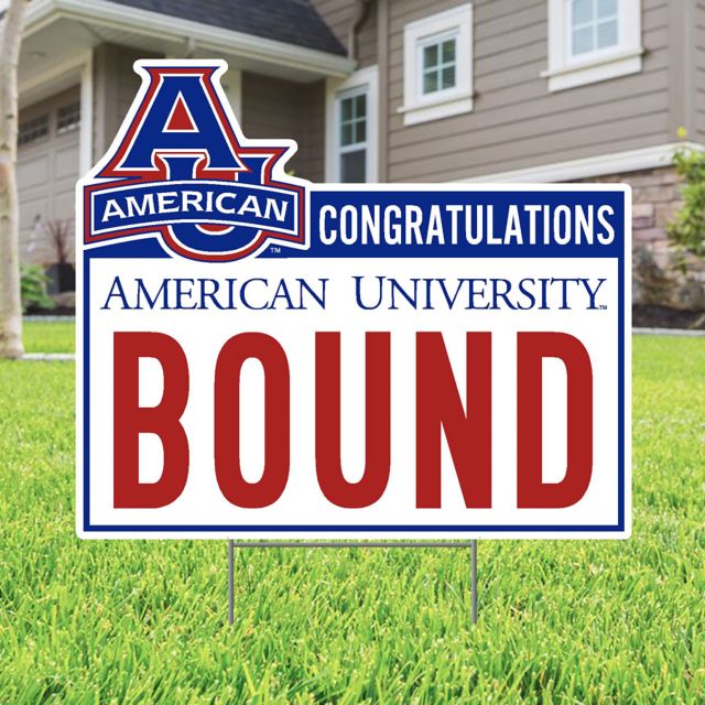 American University Bound 22" x 19" Lawn Sign
