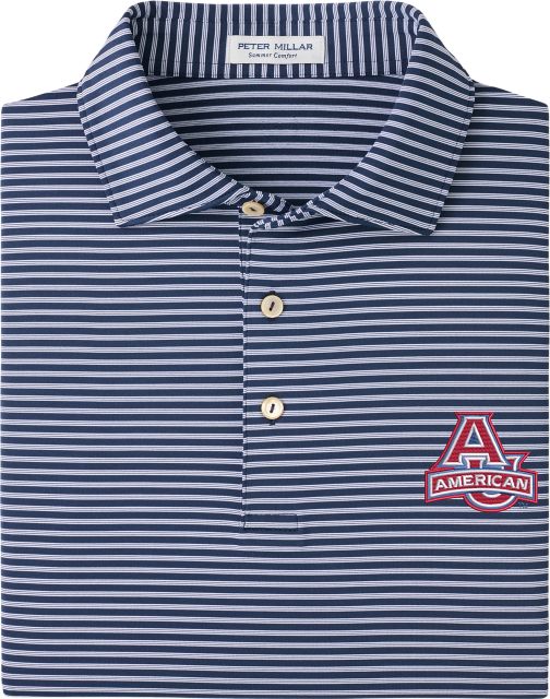 American University Tiebreaker Stripe Polo