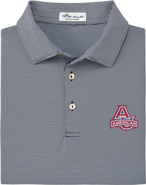 American University Striped Polo