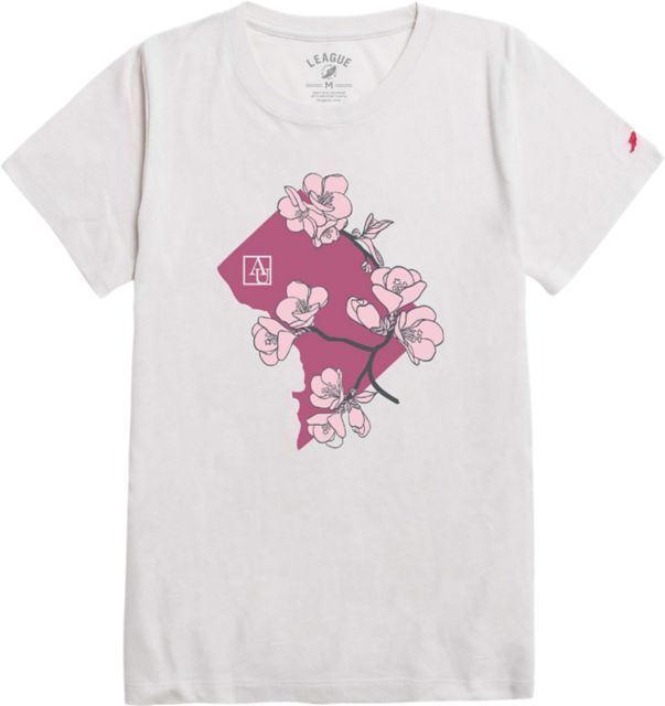 American University Cherry Blossom Short Sleeve T-Shirt