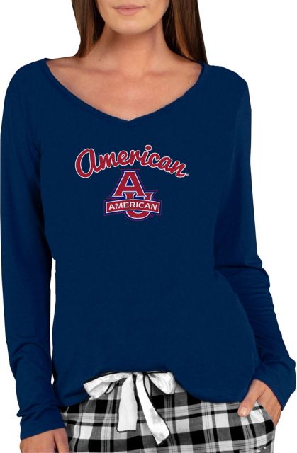 American University Women's Marathon Long Sleeve V-Neck T-Shirt - ONLINE ONLY