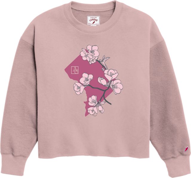 American University Women's Cherry Blossom Crewneck Sweatshirt