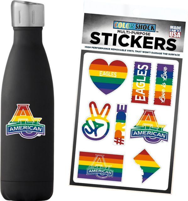 American University 7.5'' x 7.5'' Sticker Sheet