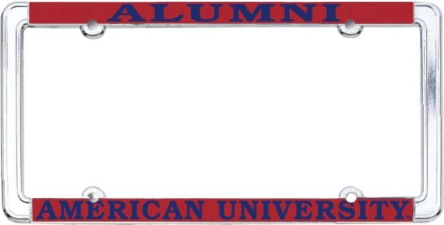 American University Alumni Thin Rim License Plate Frame