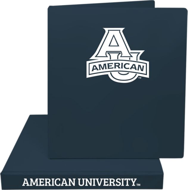 American University 1'' Vinyl Binder