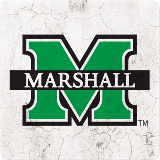 Marshall University 4'' x 4'' Coaster