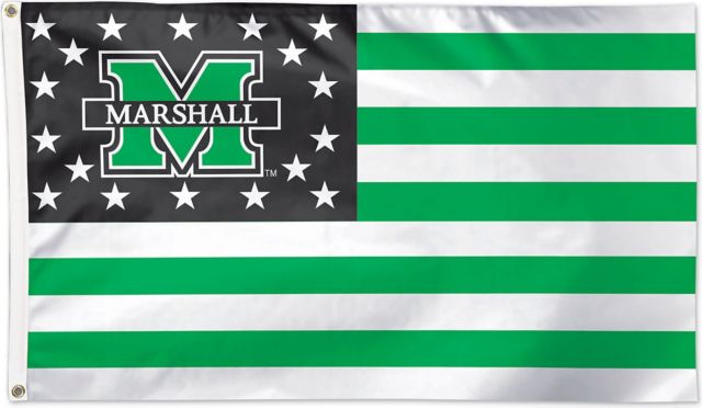 Marshall University 3&rsquo;X5' Deluxe Flag-Stars And Stripes - ONLINE 