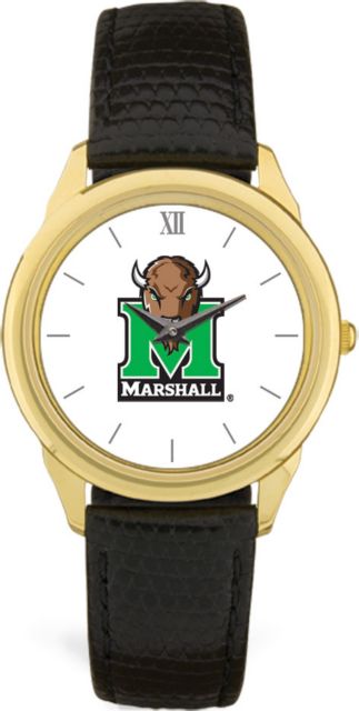 CSI Men's Black Leather  Wristwatch  (Gift Boxed) With Colored Medallion - ONLINE ONLY