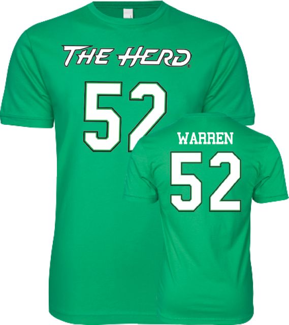Marshall Football T-Shirt Mikailin Warren - 52 - ONLINE ONLY