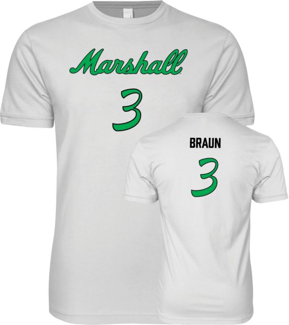 Marshall Men's Basketball T-Shirt Kyle Braun - 3 - ONLINE ONLY