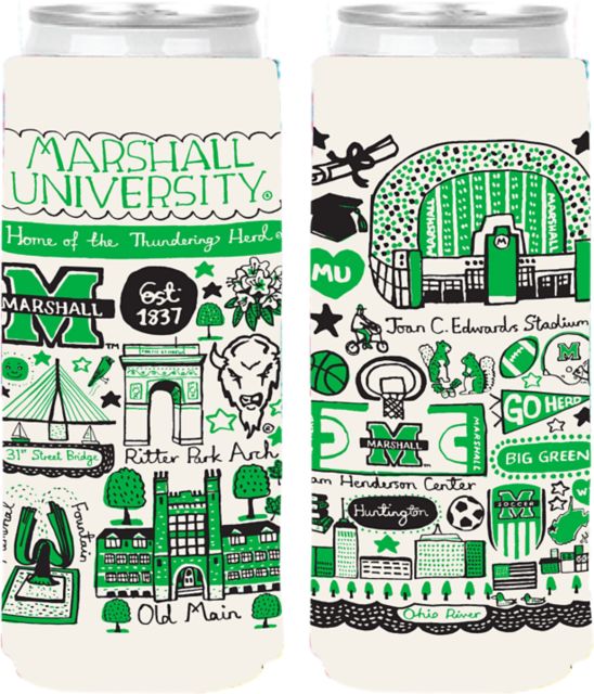 Marshall University Slim Can Coozie