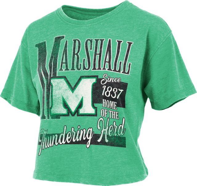Marshall University Thundering Herd Women's Crop Short Sleeve T-Shirt
