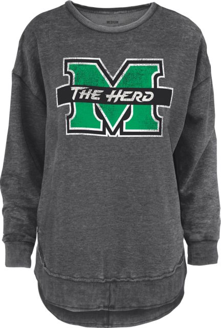 Marshall University Women's Poncho Crewneck Sweatshirt