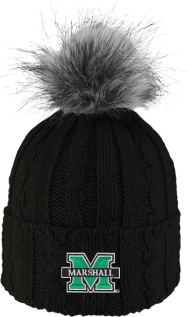 Marshall University Women's Fur Pom Beanie