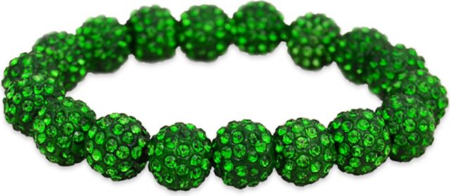 Marshall University Rhinestone Bead Bracelet
