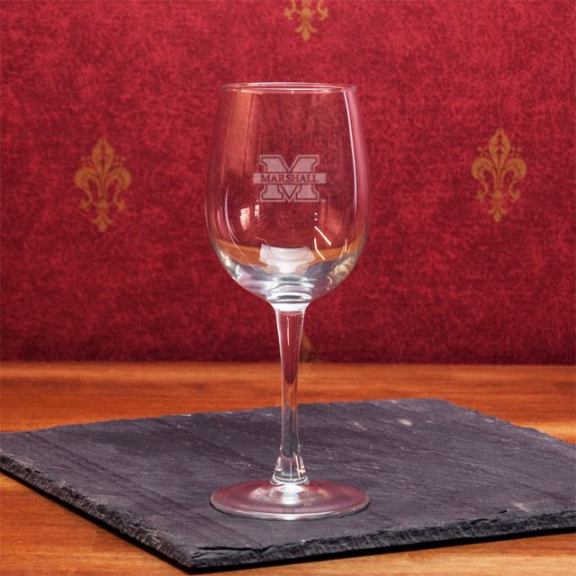 Marshall University 19 Oz. Wine Glass