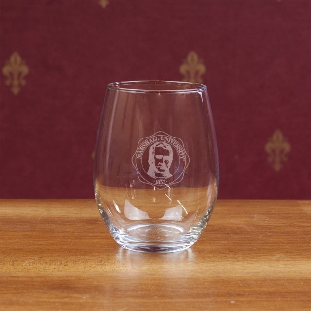 Marshall University 15 oz. Stemless Wine Glass