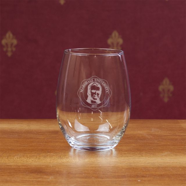 Marshall University 15 Oz. Stemless Wine Glass