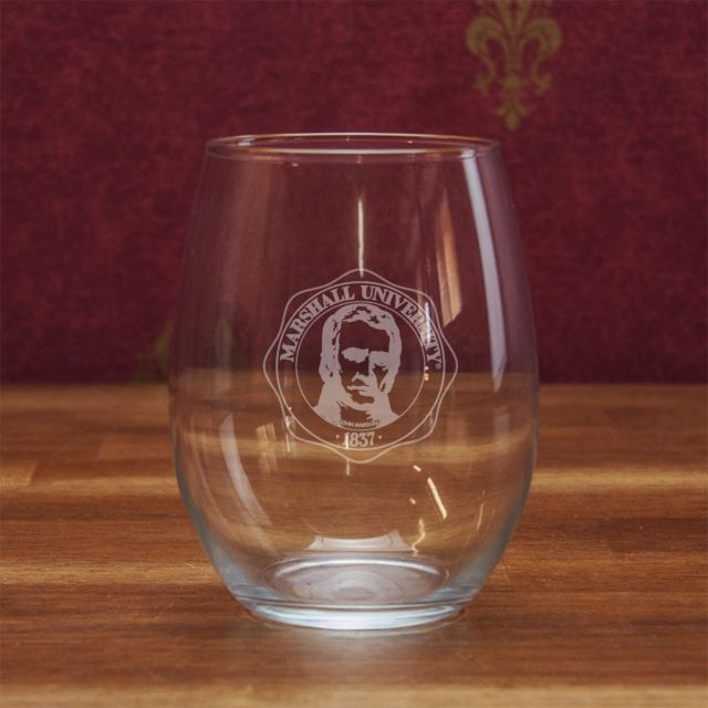 Marshall University 21 Oz. Stemless Wine Glass