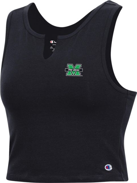 Marshall University Women's Split Neck Tank Top