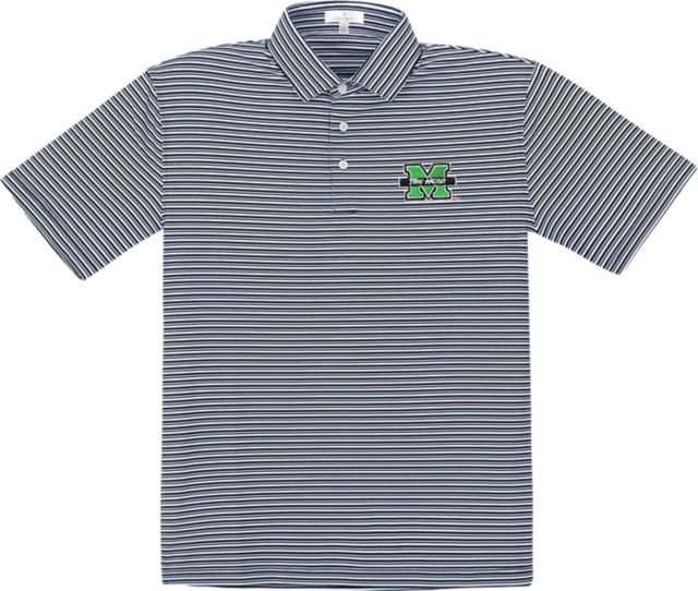 Marshall University Performance Stripe Polo