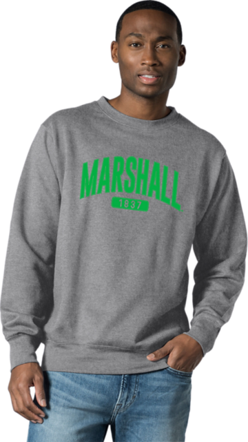 Men's Champion Gray Marshall Thundering Herd Icon Logo Basketball Jersey  Long Sleeve T-Shirt