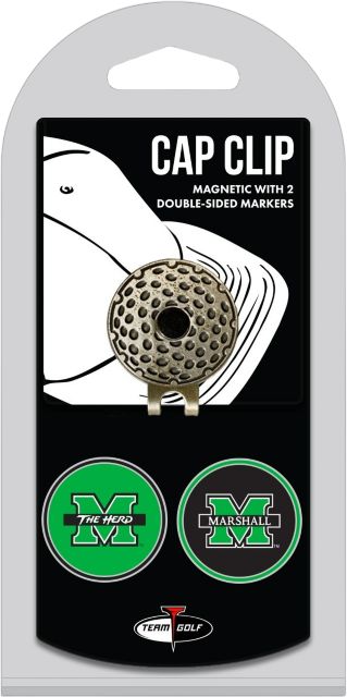 Marshall University Golf Cap Clip and Ball Marker Set