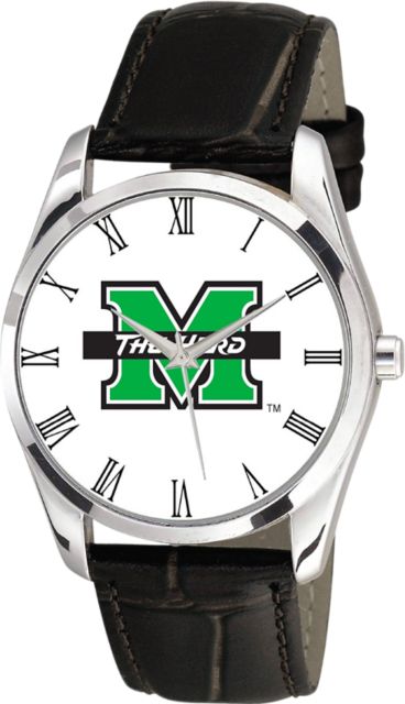 Marshall University 36mm Men's Leather Watch