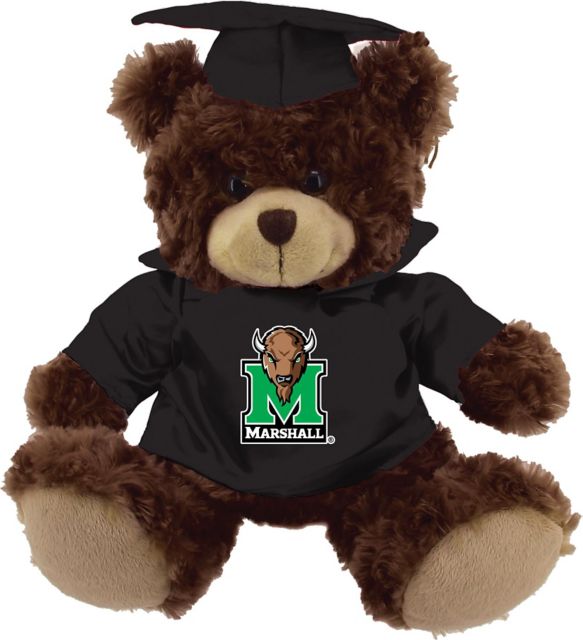 Marshall University 12'' Graduation Bear - Chocolate - ONLINE ONLY