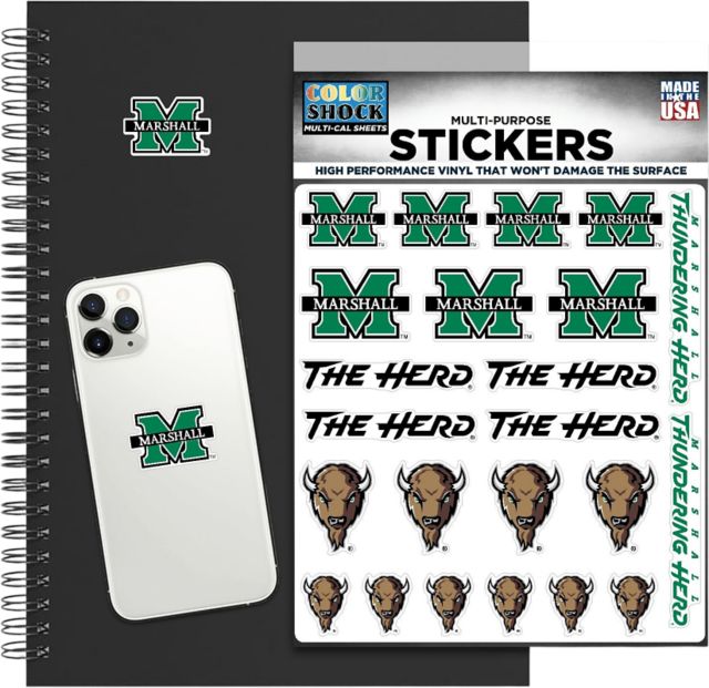 Marshall University Thundering Herd Sticker Sheet