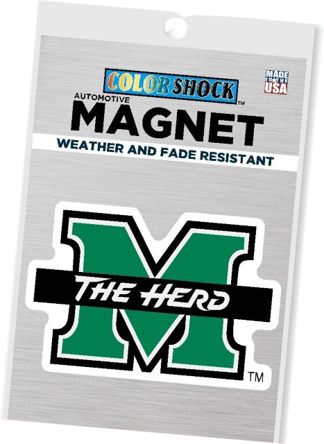 Marshall University 4x4 Magnet