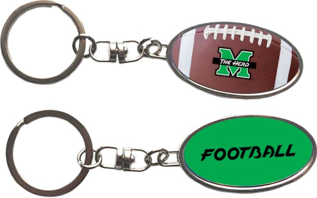 Marshall University Football Keychain