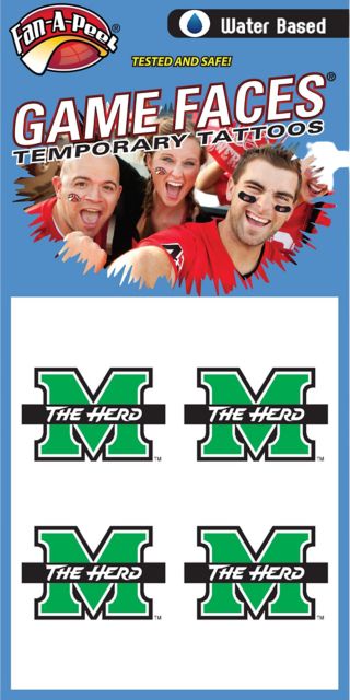 Marshall University Tattoo 4 Pack